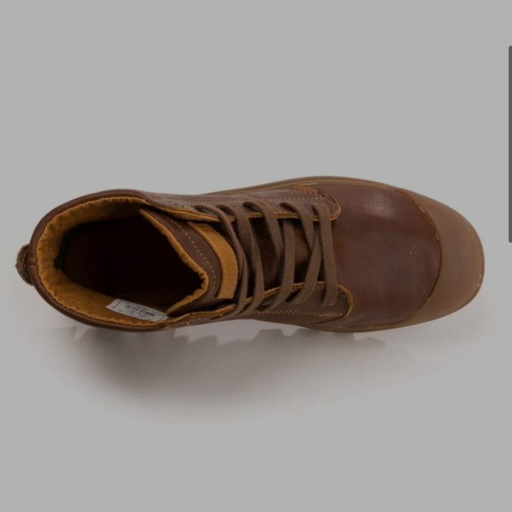 Palladium Men's Brown Leather Waterproof Boots - Picture 6 of 8